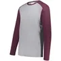 GREY HEATHER/MAROON HEATHER