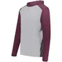 GREY HEATHER/MAROON HEATHER