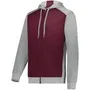 MAROON/GREY HEATHER