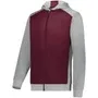 MAROON/GREY HEATHER