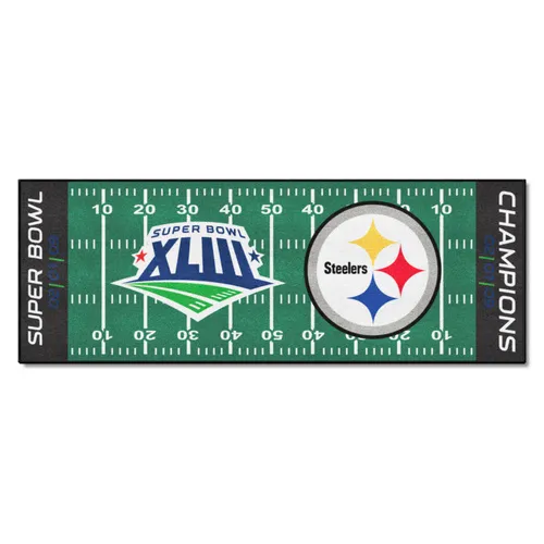 Fan Mats Pittsburgh Steelers Field Runner Mat - 30In. X 72In., 2009 Super Bowl Xliii Champions