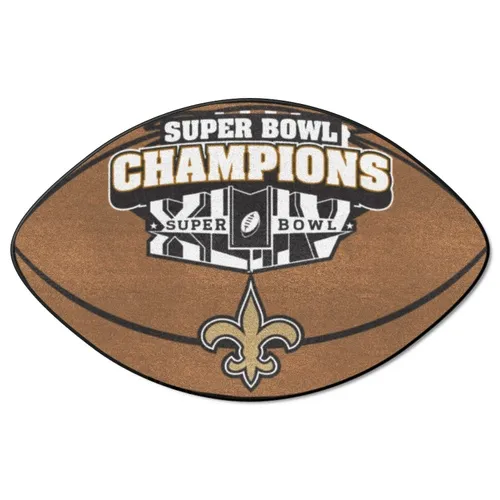 Fan Mats New Orleans Saints Football Rug - 20.5In. X 32.5In., 2010 Super Bowl Xliv Champions