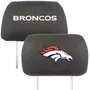 Fan Mats Denver Broncos Embroidered Head Rest Cover Set - 2 Pieces