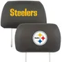 Fan Mats Pittsburgh Steelers Embroidered Head Rest Cover Set - 2 Pieces