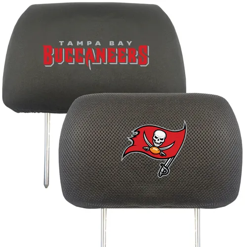 Fan Mats Tampa Bay Buccaneers Embroidered Head Rest Cover Set - 2 Pieces