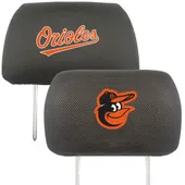 Fan Mats Baltimore Orioles Embroidered Head Rest Cover Set - 2 Pieces