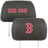 Fan Mats Boston Red Sox Embroidered Head Rest Cover Set - 2 Pieces