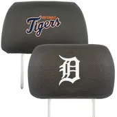 Fan Mats Detroit Tigers Embroidered Head Rest Cover Set - 2 Pieces