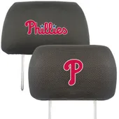 Fan Mats Philadelphia Phillies Embroidered Head Rest Cover Set - 2 Pieces