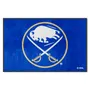 Fan Mats Buffalo Sabres 4X6 High-Traffic Mat With Durable Rubber Backing - Landscape Orientation