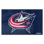 Fan Mats Columbus Blue Jackets 4X6 High-Traffic Mat With Durable Rubber Backing - Landscape Orientat