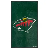 Fan Mats Minnesota Wild 3X5 High-Traffic Mat With Durable Rubber Backing - Portrait Orientation