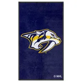 Fan Mats Nashville Predators 3X5 High-Traffic Mat With Durable Rubber Backing - Portrait Orientation