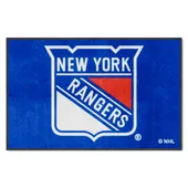 Fan Mats New York Rangers 4X6 High-Traffic Mat With Durable Rubber Backing - Landscape Orientation