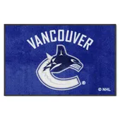 Fan Mats Vancouver Canucks 4X6 High-Traffic Mat With Durable Rubber Backing - Landscape Orientation