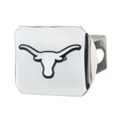 Fan Mats Texas Longhorns Chrome Metal Hitch Cover With Chrome Metal 3D Emblem