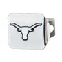 Fan Mats Texas Longhorns Chrome Metal Hitch Cover With Chrome Metal 3D Emblem