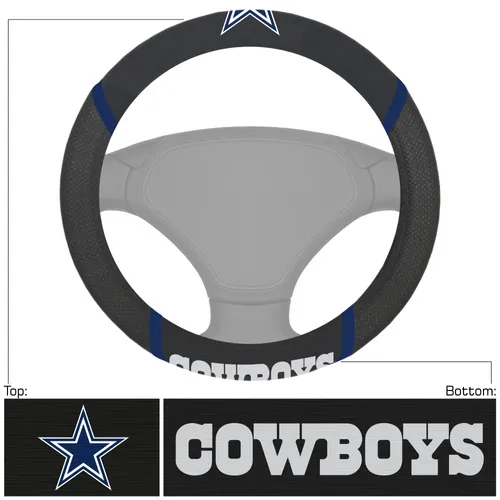 Fan Mats Dallas Cowboys Embroidered Steering Wheel Cover