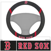 Fan Mats Boston Red Sox Embroidered Steering Wheel Cover