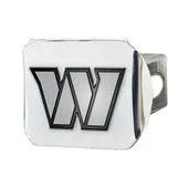 Fan Mats Washington Commanders Chrome Metal Hitch Cover With Chrome Metal 3D Emblem