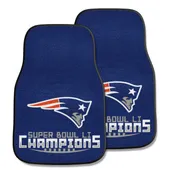 Fan Mats New England Patriots Front Carpet Car Mat Set - 2 Pieces, 2017 Super Bowl Li Champions