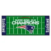 Fan Mats New England Patriots Field Runner Mat - 30In. X 72In., 2015 Super Bowl Xlix Champions