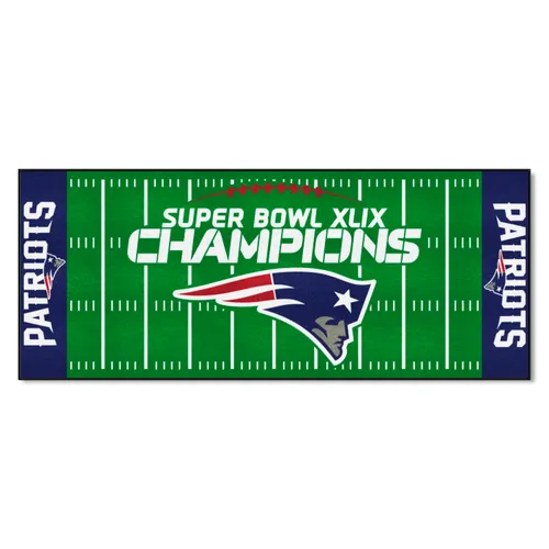 Fan Mats New England Patriots Field Runner Mat - 30In. X 72In., 2015 Super Bowl Xlix Champions