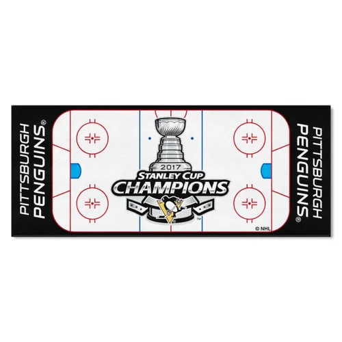 Fan Mats Pittsburgh Penguins Field Runner Mat - 30In. X 72In.