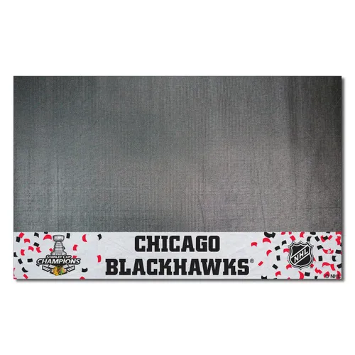 Fan Mats Chicago Blackhawks Vinyl Grill Mat - 26In. X 42In., 2015 Nhl Stanley Cup Champions