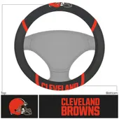 Fan Mats Cleveland Browns Embroidered Steering Wheel Cover