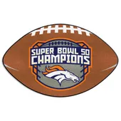 Fan Mats Denver Broncos Football Rug - 20.5In. X 32.5In., 2016 Super Bowl L Champions