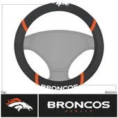 Fan Mats Denver Broncos Embroidered Steering Wheel Cover