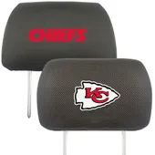 Fan Mats Kansas City Chiefs Embroidered Head Rest Cover Set - 2 Pieces