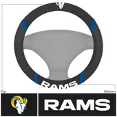 Fan Mats Los Angeles Rams Embroidered Steering Wheel Cover