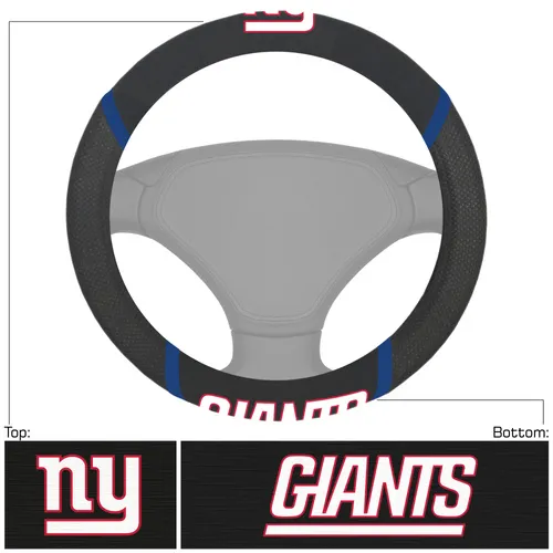 Fan Mats New York Giants Embroidered Steering Wheel Cover