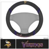 Fan Mats Minnesota Vikings Embroidered Steering Wheel Cover