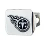 Fan Mats Tennessee Titans Chrome Metal Hitch Cover With Chrome Metal 3D Emblem