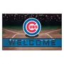 Fan Mats Chicago Cubs Rubber Door Mat - 18In. X 30In.