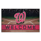 Fan Mats Washington Nationals Rubber Door Mat - 18In. X 30In.