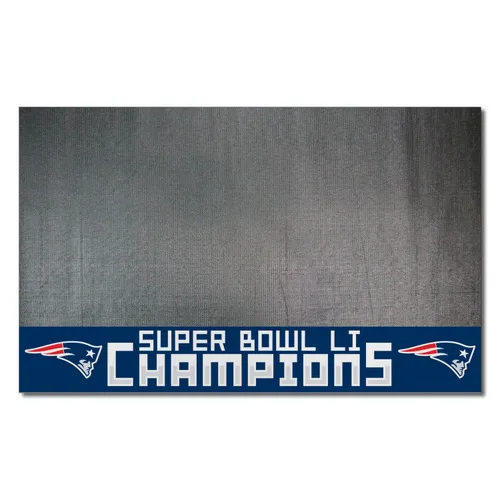 Fan Mats New England Patriots Vinyl Grill Mat - 26In. X 42In., 2017 Super Bowl Li Champions