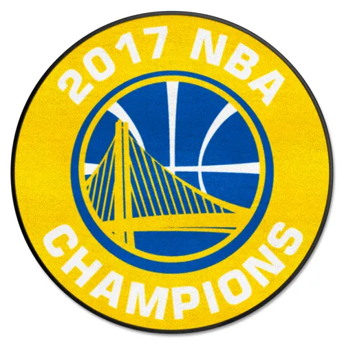 Fan Mats Golden State Warriors 2017 Nba Champions Basketball Rug - 27In. Diameter