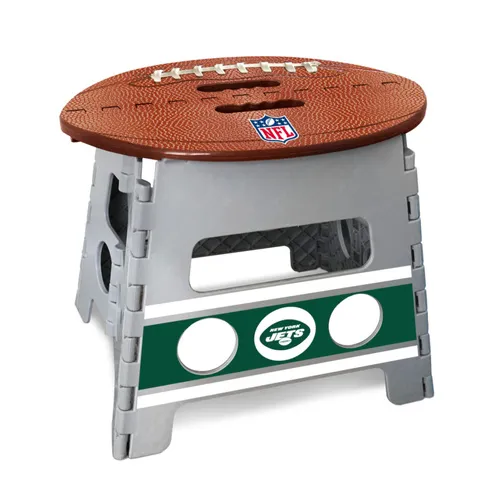 Fan Mats New York Jets Folding Step Stool - 13In. Rise