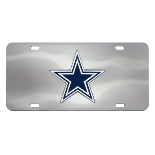 Fan Mats Dallas Cowboys 3D Stainless Steel License Plate