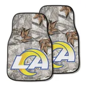 Fan Mats Los Angeles Rams Camo Front Carpet Car Mat Set - 2 Pieces