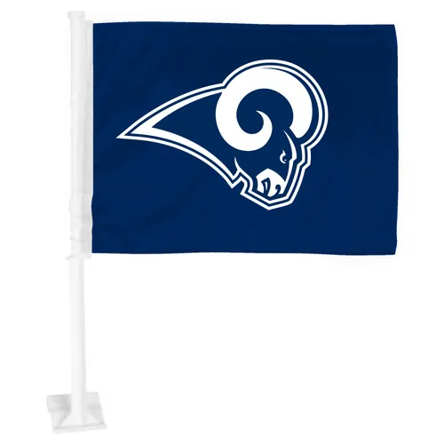 Fan Mats Los Angeles Rams Car Flag Large 1Pc 11" X 14"