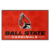 Fan Mats Ball State 4X6 High-Traffic Mat With Durable Rubber Backing - Landscape Orientation