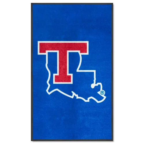 Fan Mats Louisiana Tech 3X5 High-Traffic Mat With Durable Rubber Backing - Portrait Orientation