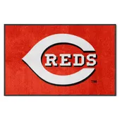 Fan Mats Cincinnati Reds 4X6 High-Traffic Mat With Durable Rubber Backing - Landscape Orientation