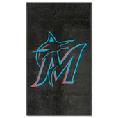 Fan Mats Miami Marlins 3X5 High-Traffic Mat With Durable Rubber Backing - Portrait Orientation