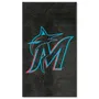 Fan Mats Miami Marlins 3X5 High-Traffic Mat With Durable Rubber Backing - Portrait Orientation